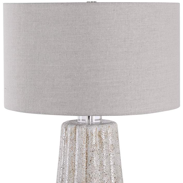 Uttermost Pikes Stone Ivory And Taupe, Stone Base Lamp