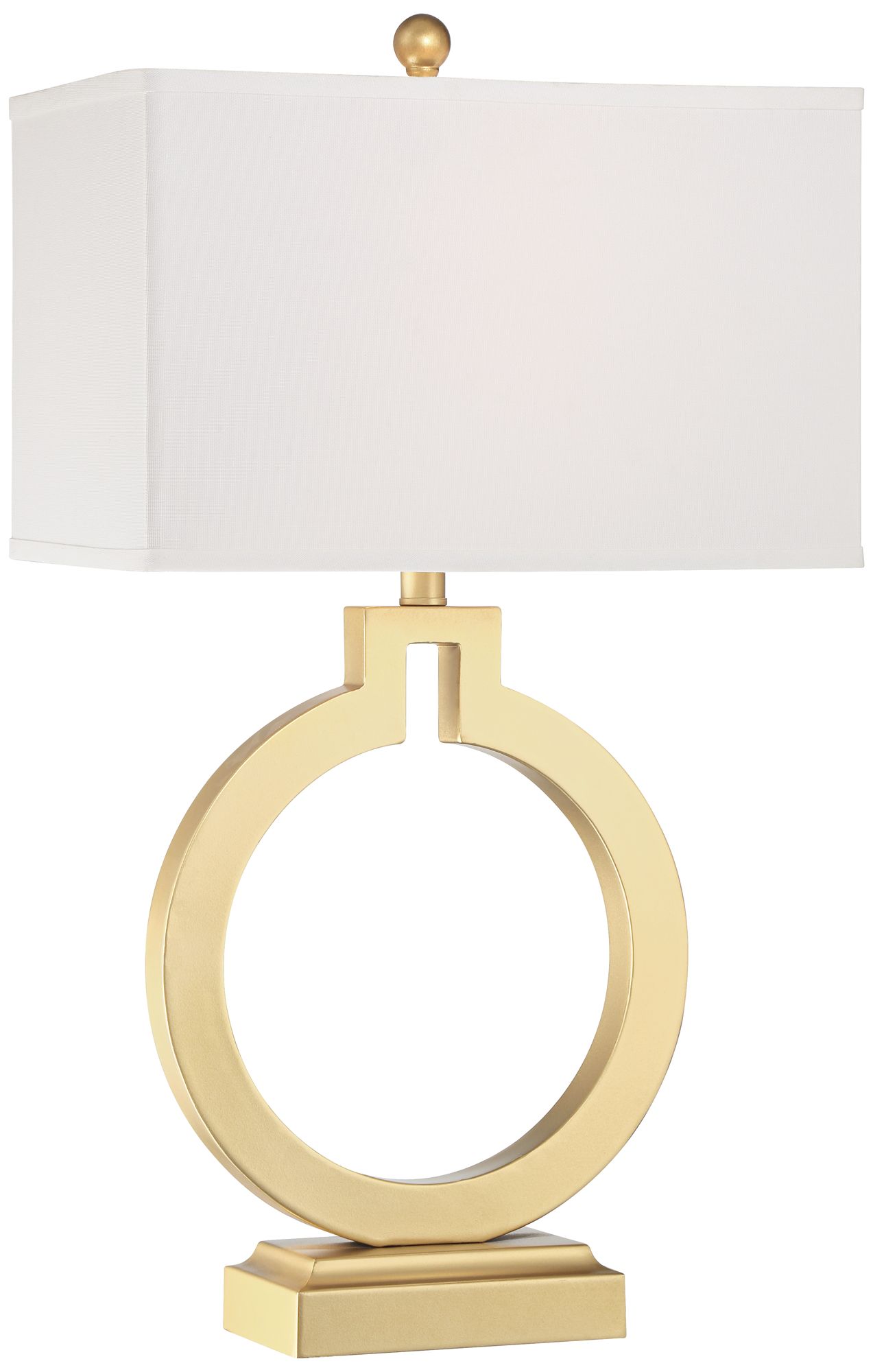 Lauren Gold Ring Open Base USB Table Lamps Set of 2 87T20 Lamps Plus