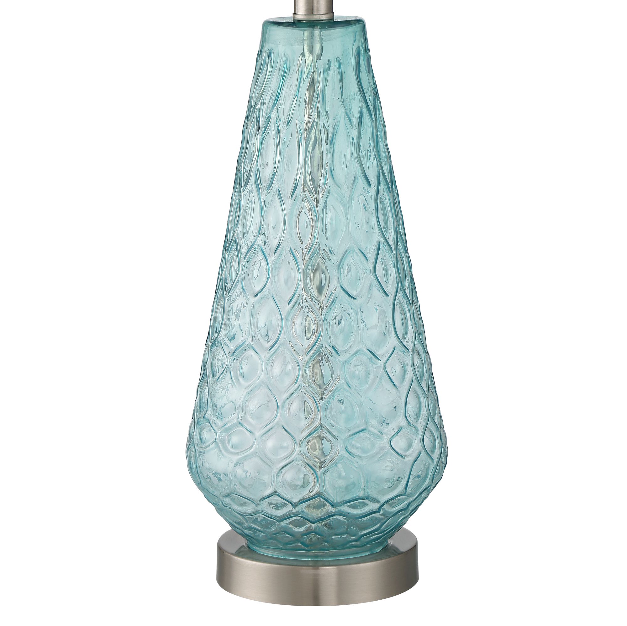 Dylan Blue Glass Coastal Modern Table Lamps Set of 2 87T22 Lamps Plus