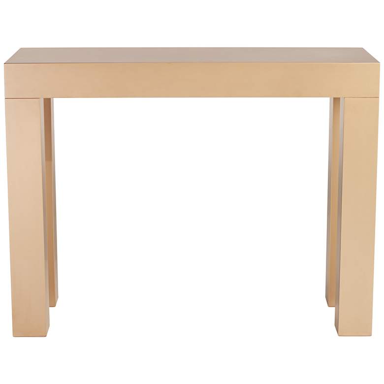 Craig 42&quot; Wide Modern Gold Finish Console Table more views