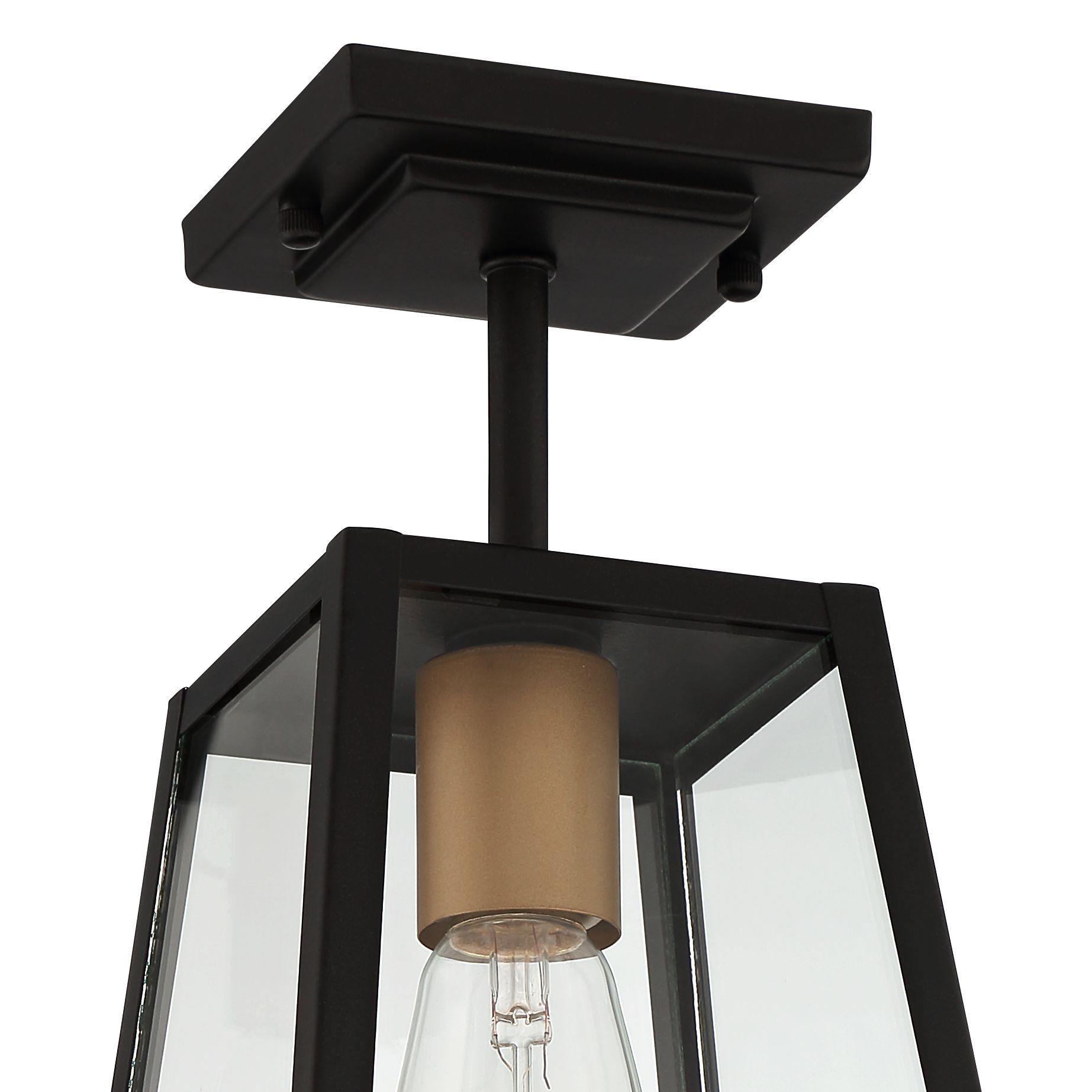 Arrington 6" Wide Mystic Black Gold Outdoor Ceiling Light 87X16