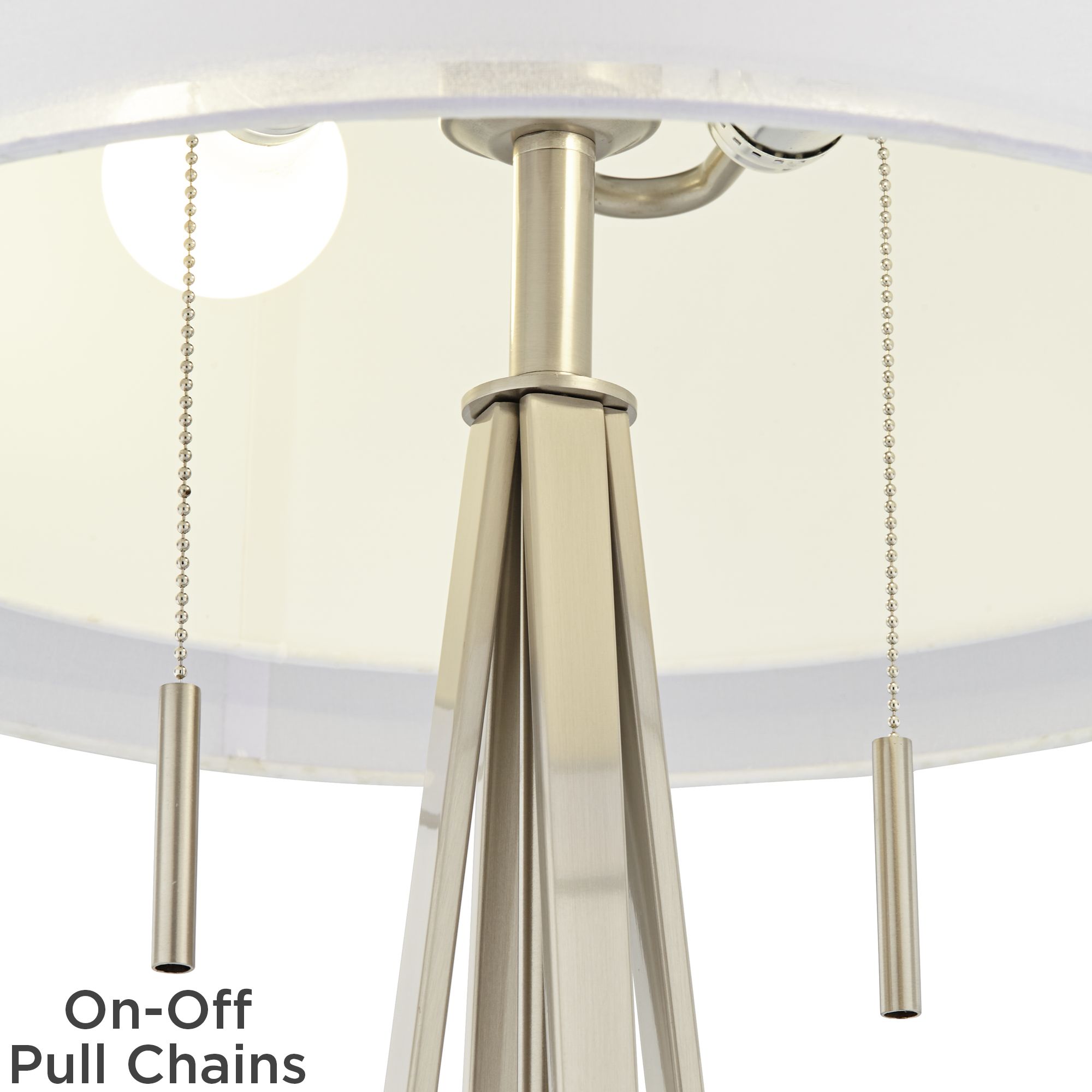 Conner Double Shade Modern Pull Chain Table Lamp 88K28 Lamps Plus