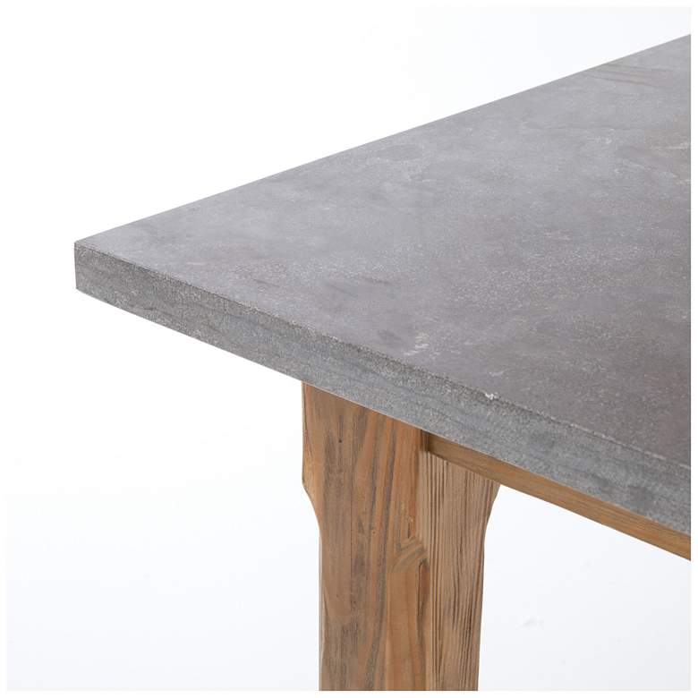 Bluestone 60&quot; Wide Waxed Bleached Pine Wood Pub Table more views