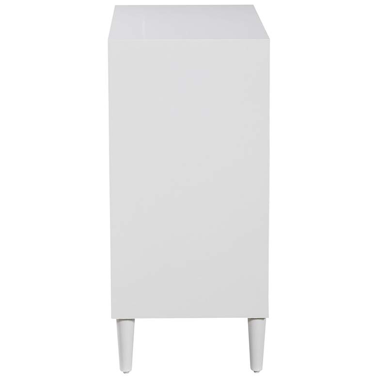 Uttermost Kohana 34 1/4&quot;W Gloss White 2-Door Accent Cabinet  more views