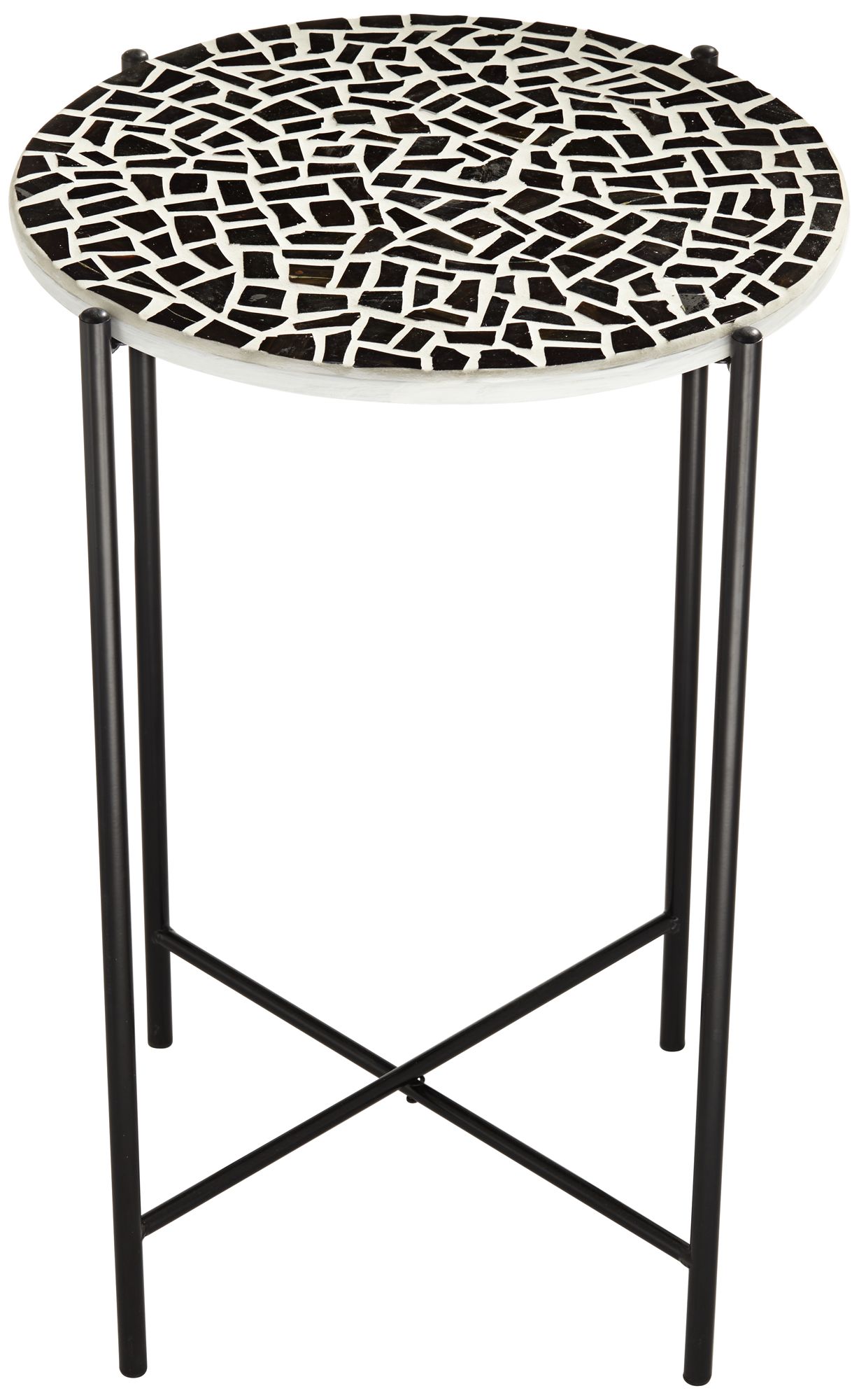 Mavos Mosaic Tile Top Round Side Table 89K99 Lamps Plus