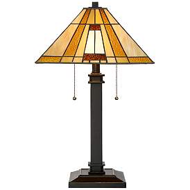 Robert Louis Tiffany Giselle Mission Lamp with Table Top Dimmer more views