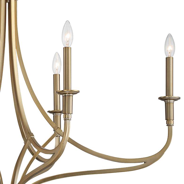 Covent Park 40&quot; Wide Brushed Honey Gold 6-Light Chandelier more views