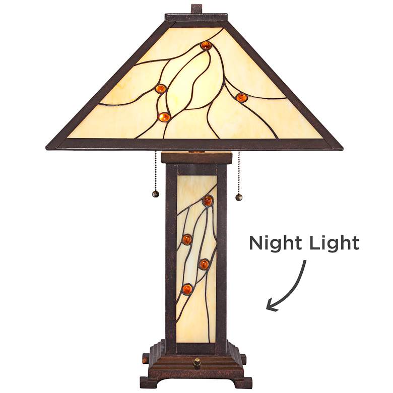 Robert Louis Tiffany Bexley Mission Nightlight Table Lamp more views