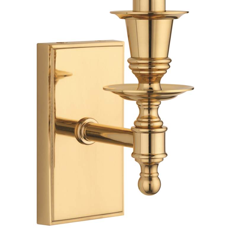 Hudson Valley Ludlow 5 1/2&quot; High Polished Brass Wall Sconce more views