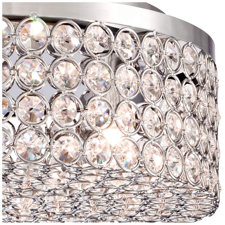 Image 3 Velie 12" Wide Round Crystal Ceiling Light more views