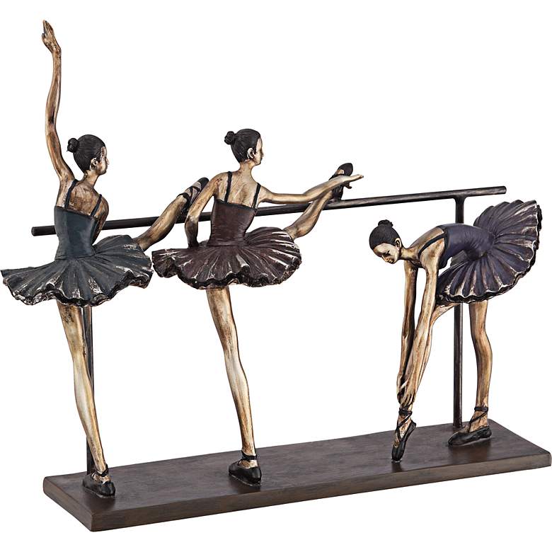 Stretching Ballerinas 11 3/4&quot; High Figurine more views