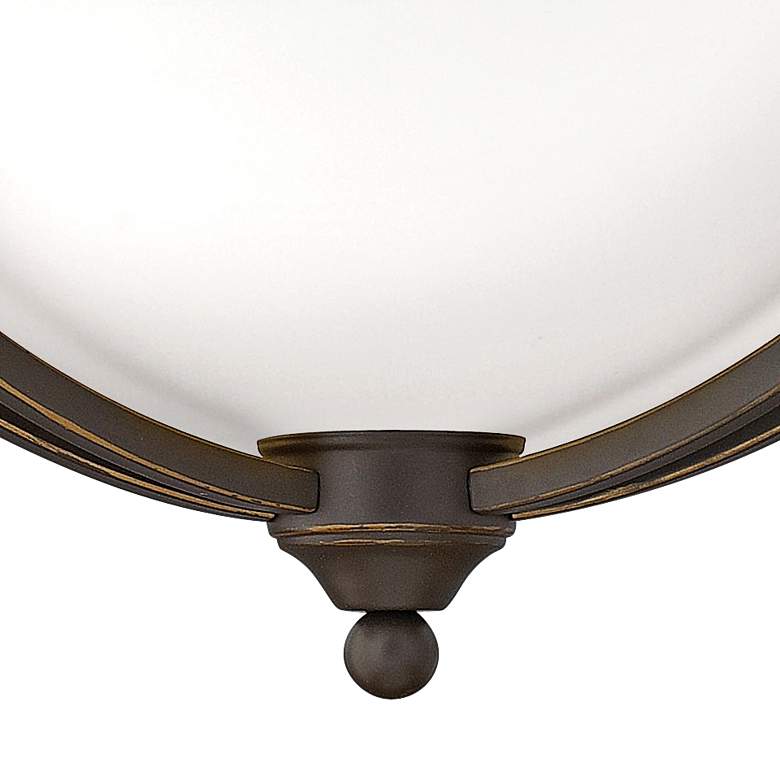 Image 2 Bolla 23 1/4"W Bronze Ceiling Light w/ Etched Opal Glass more views