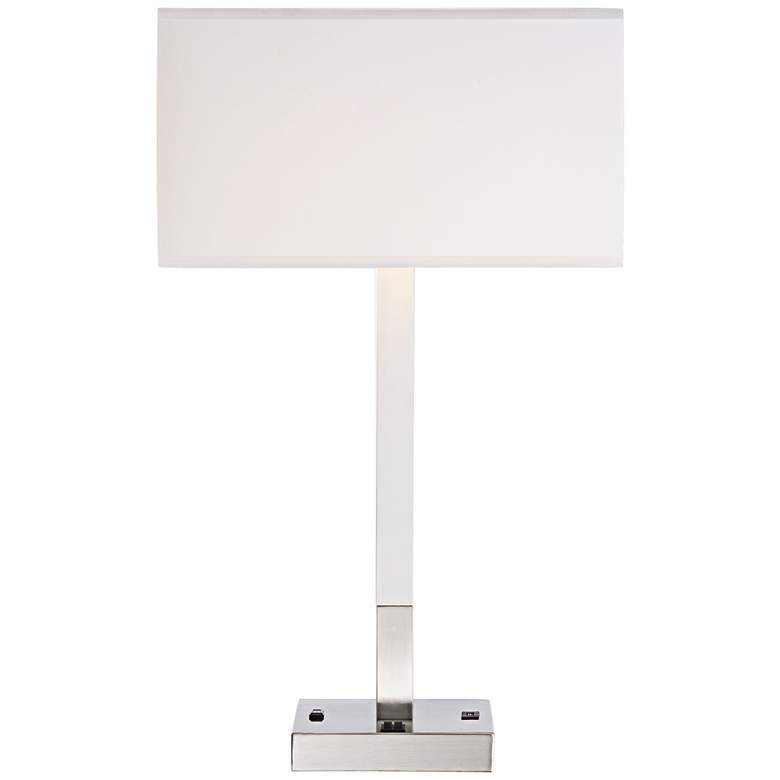 Bryce Metal Table Lamp with USB Port and Utility Plug more views