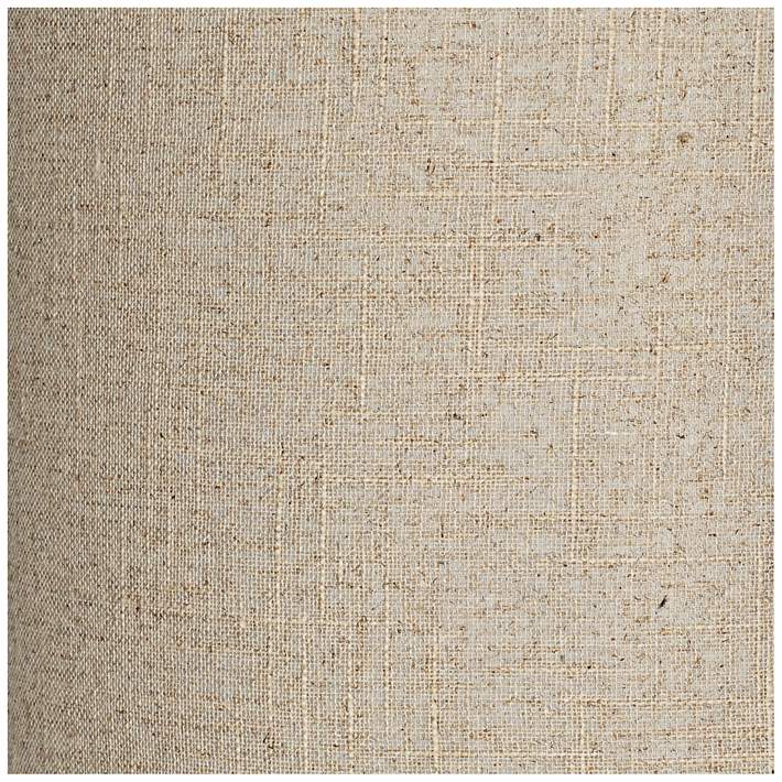 Brentwood Oatmeal Tall Linen Drum Lamp Shade Modern Neutral Fabric 14x14x15 for sale online 