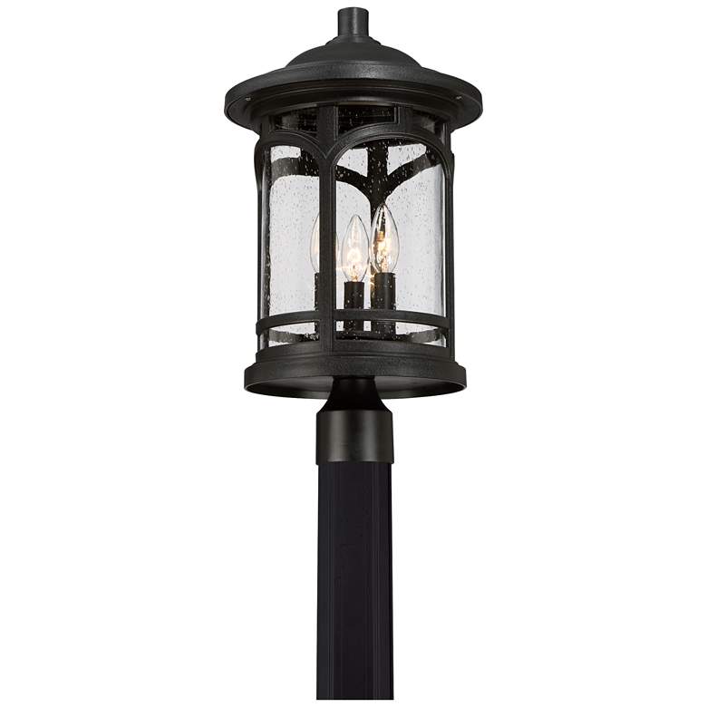 Marblehead 19 1/2&quot; High Mystic Black Outdoor Post Light more views