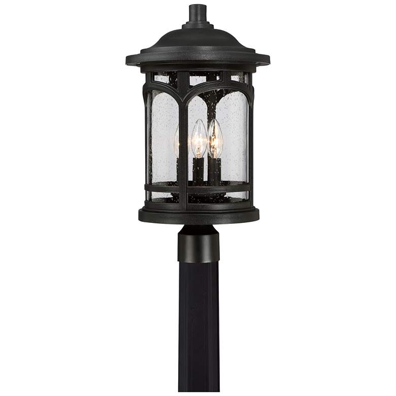 Marblehead 19 1/2&quot; High Mystic Black Outdoor Post Light more views