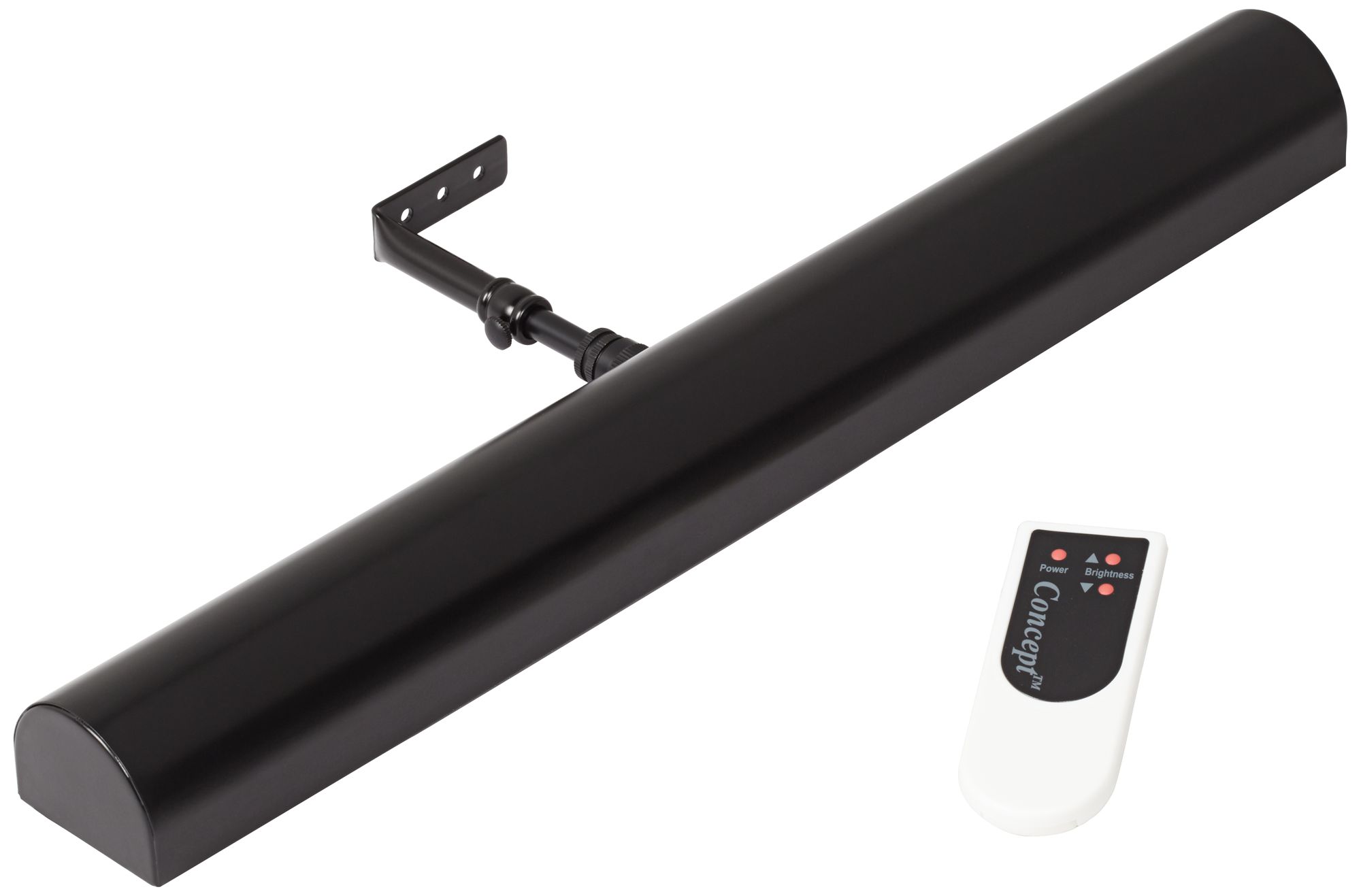 Concept Matte Black 18"W Battery Powered LED Picture Light