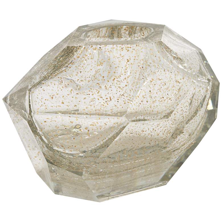 Image 4 Ashendon 6 3/4" Wide Smoke Transparent Glass Decorative Vase more views