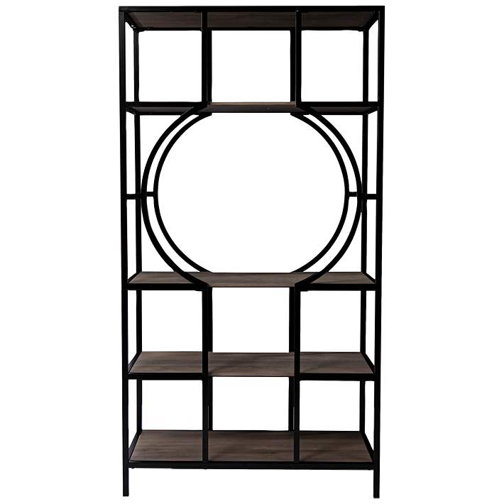 Tyberton 36 1 4 Wide Brown 5 Tier, Large White Etagere Bookcase