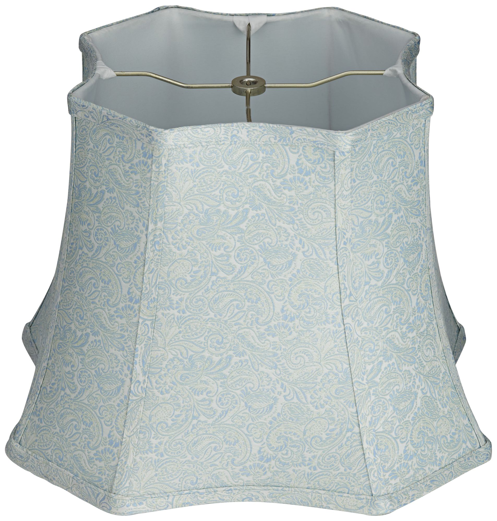 Auckland Green Taperd Square Lamp Shade 10x14x11 (Spider) 91W05