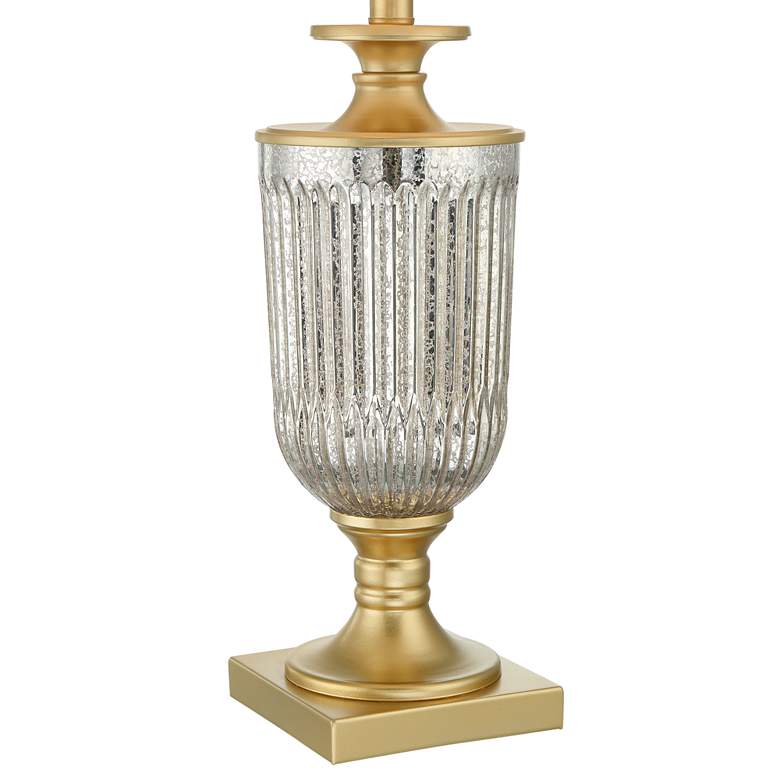 Dawn Gold and Glass Pedestal Table Lamps Set of 2 more views