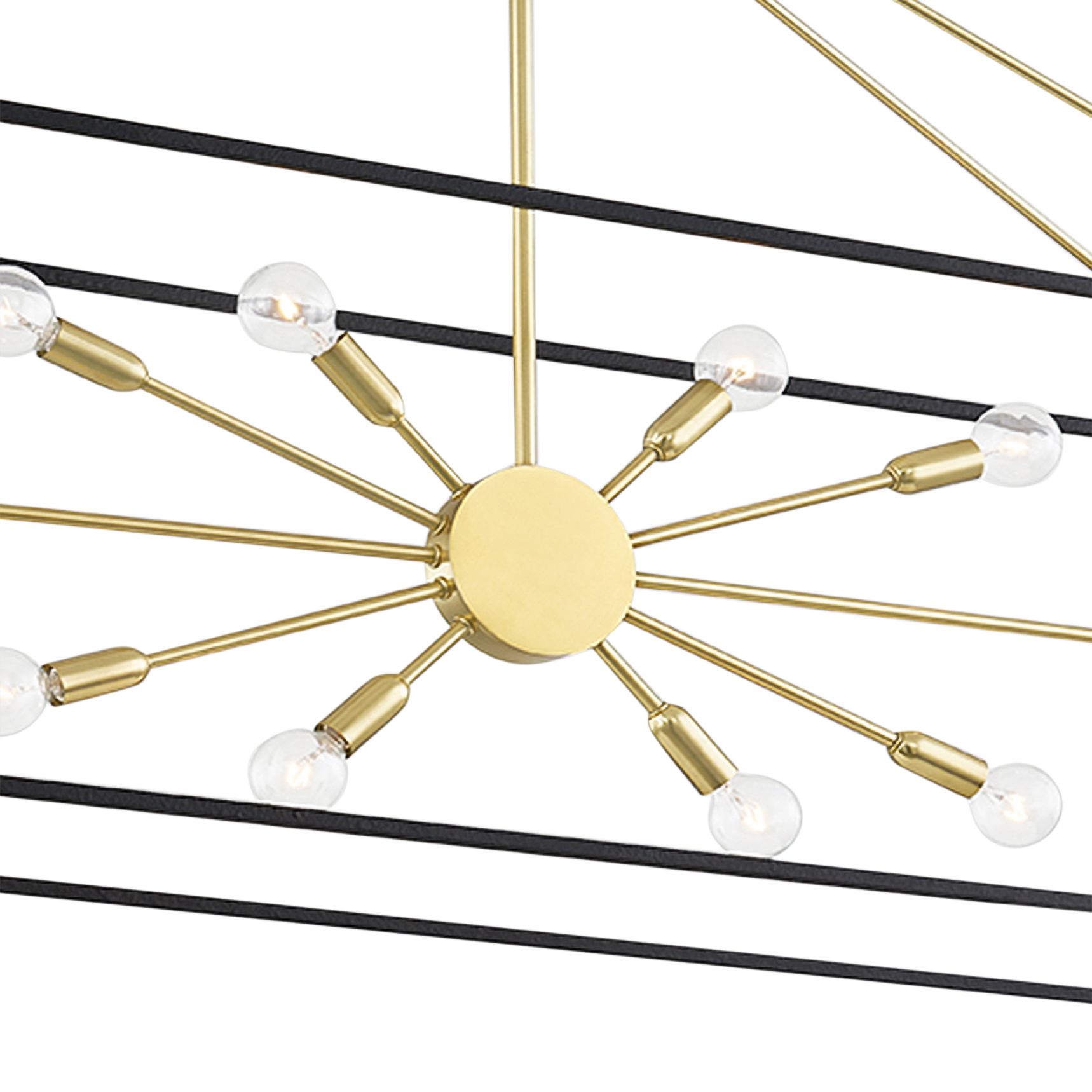 Glendale 48" Wide Aged Brass 10Light Island Chandelier 925X0