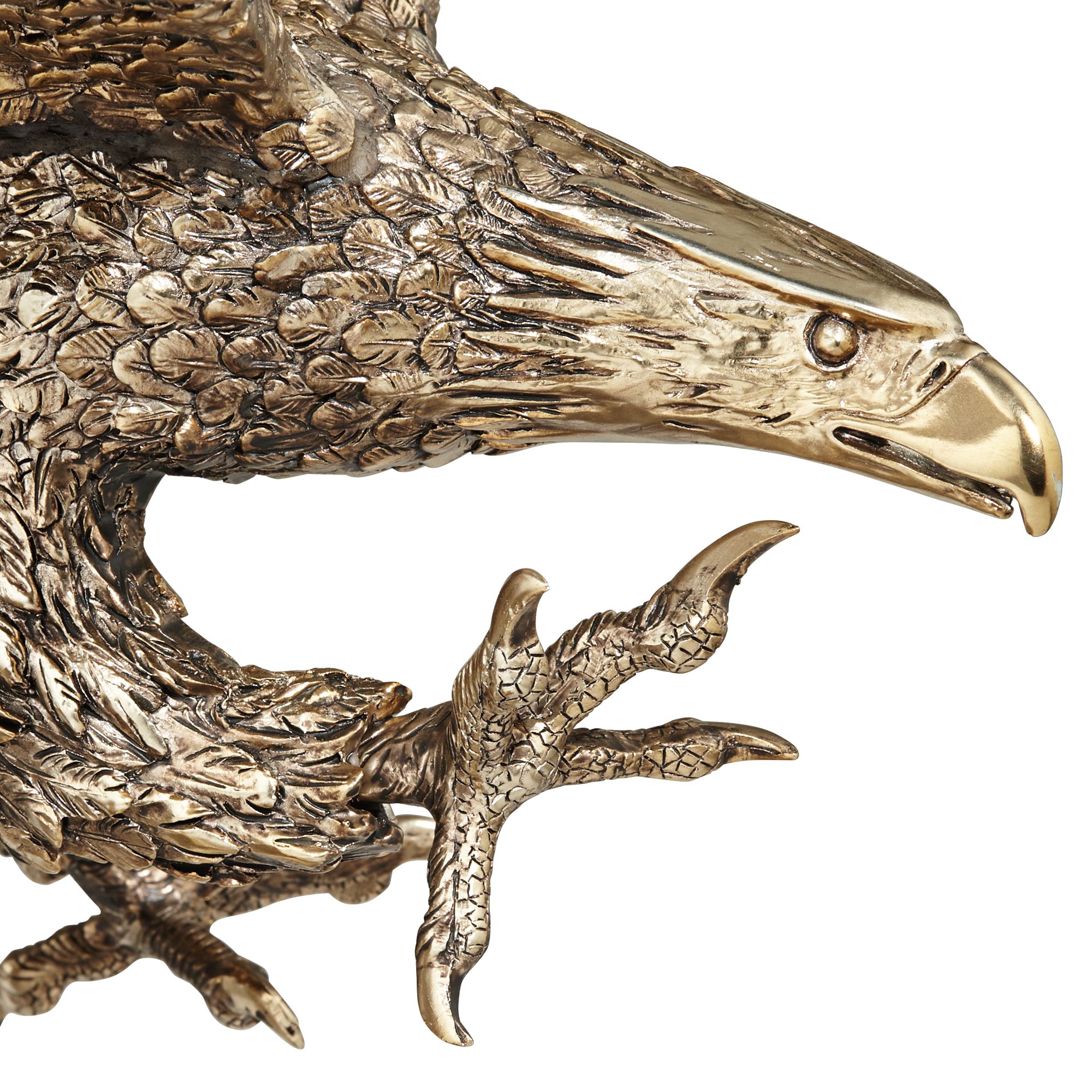 Eagle Taking Flight 24 12 High Large Golden Sculpture