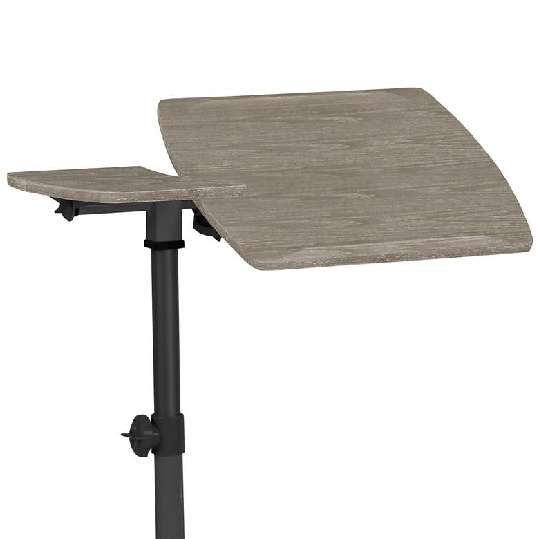 200 Collection 16&quot; Wide Gray Wood Adjustable Reading Table more views