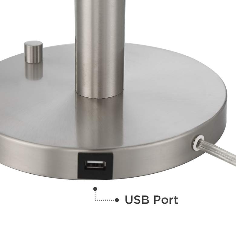 Possini Euro Smyth 2-Light Modern USB Table Lamp more views