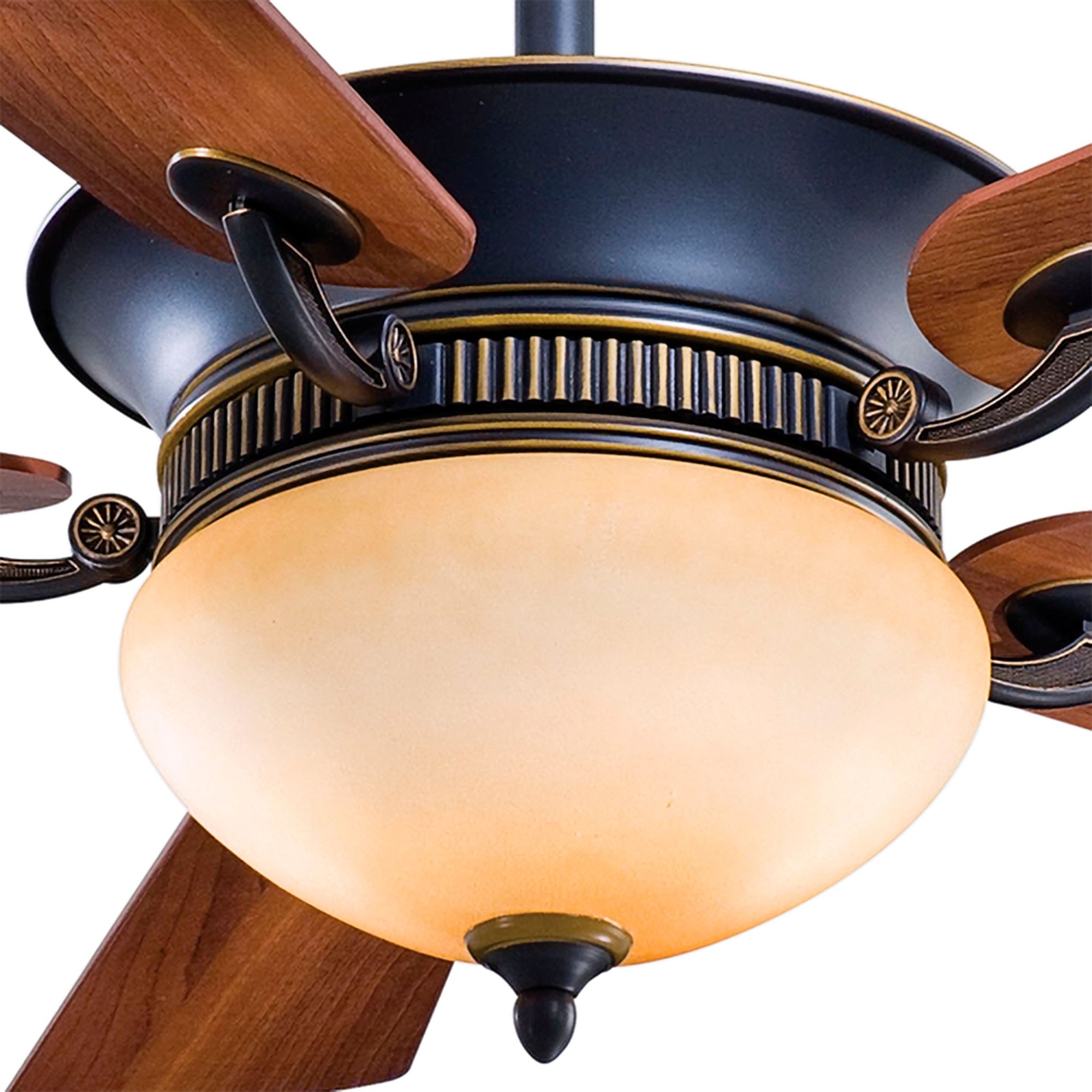 52" Minka Aire Delano Dark Bronze LED Ceiling Fan with Wall Control