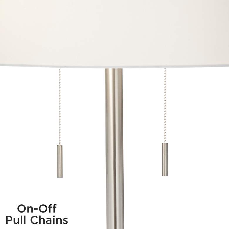 Image 7 Possini Euro Concierge Double Tray USB Floor Lamps Set of 2 more views