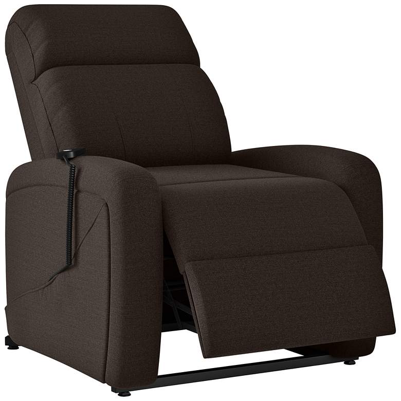 ProLounger Chocolate Brown Chenille Power Recline Lift Chair more views