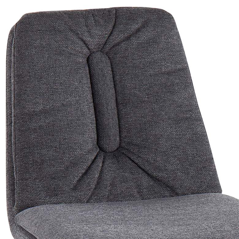 Image 3 Smith Tufted Charcoal Fabric Dining Chairs Set of 2 more views