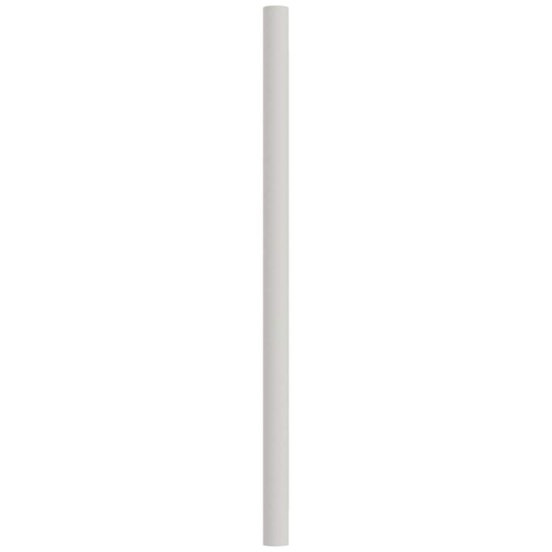 White 84&quot; High Metal Outdoor Direct Burial Lamp Post more views