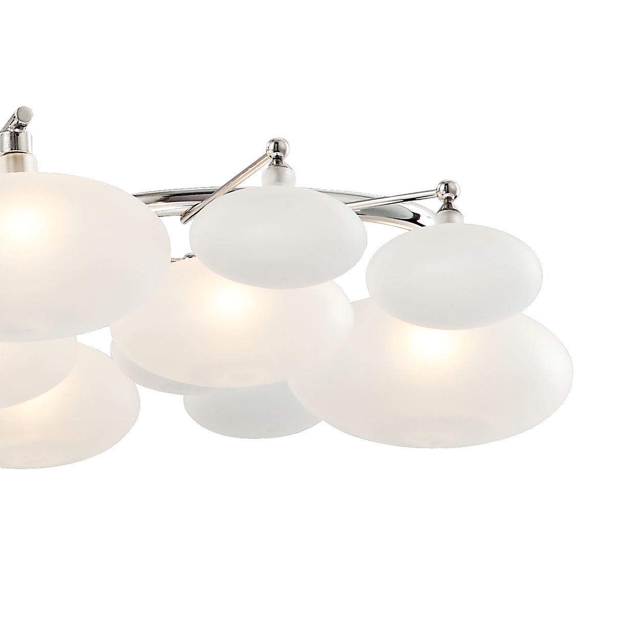 Possini Euro Lilypad 30 Wide Etched Glass Modern Chandelier