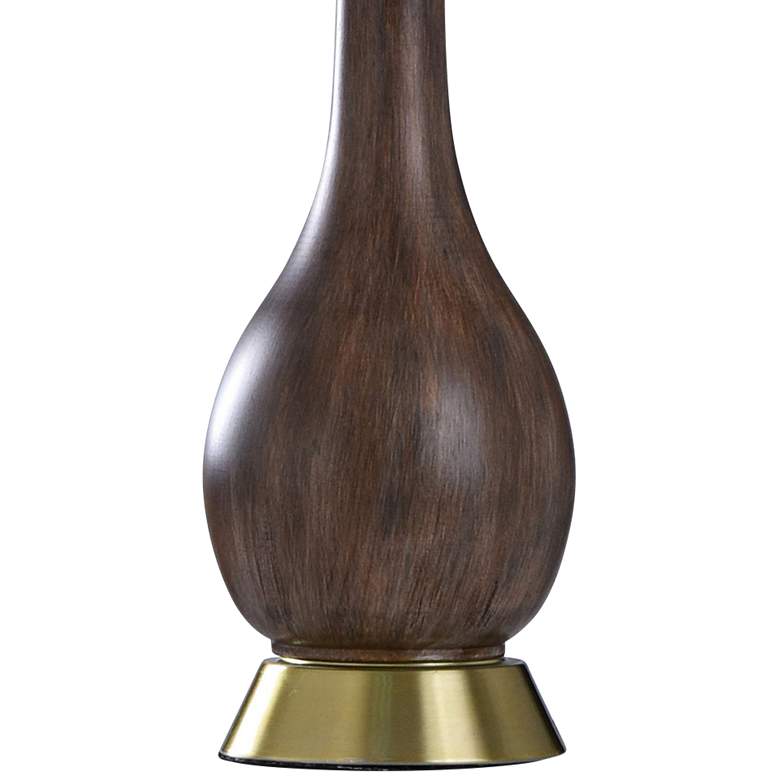 Roanoke Dark Wood Painted Vase Table Lamp 94D00 Lamps Plus