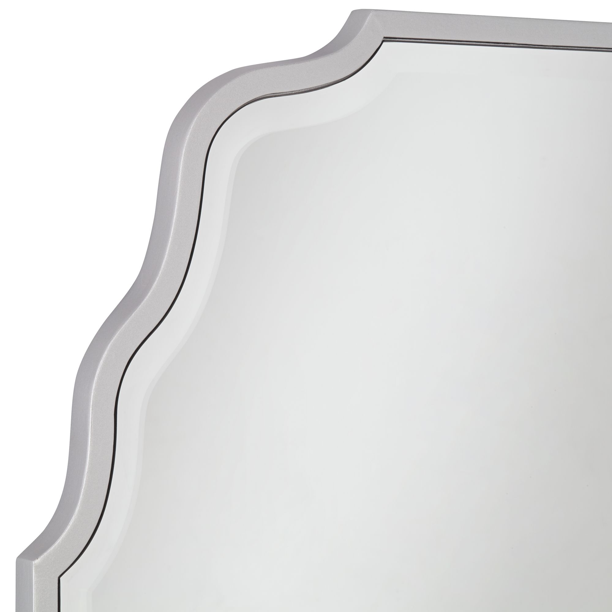 Tali Silver 26" x 40" Waved Arch Top Wall Mirror 94E43 Lamps Plus