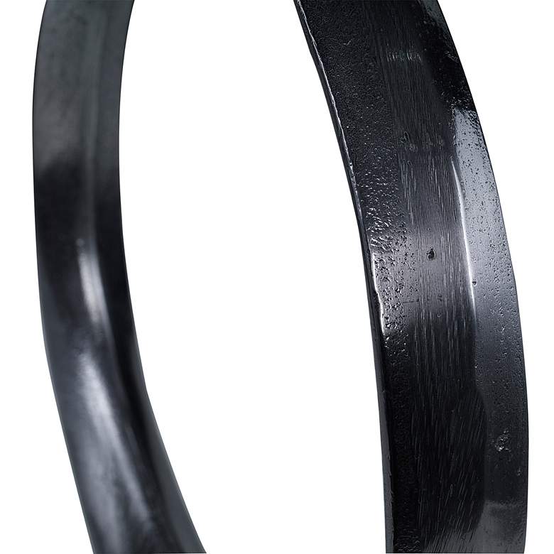 Image 3 Uttermost Orbits Black Nickel Ring Sculptures Set of 2 more views