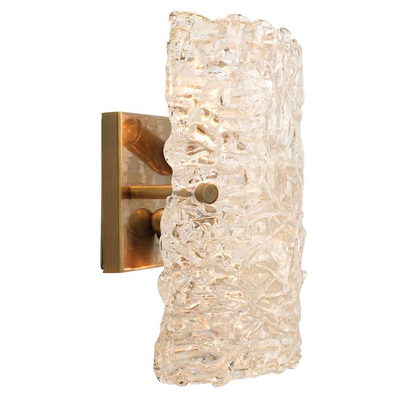 Jamie Young Swan 9 1/2&quot; High Curved Clear Glass Wall Sconce more views