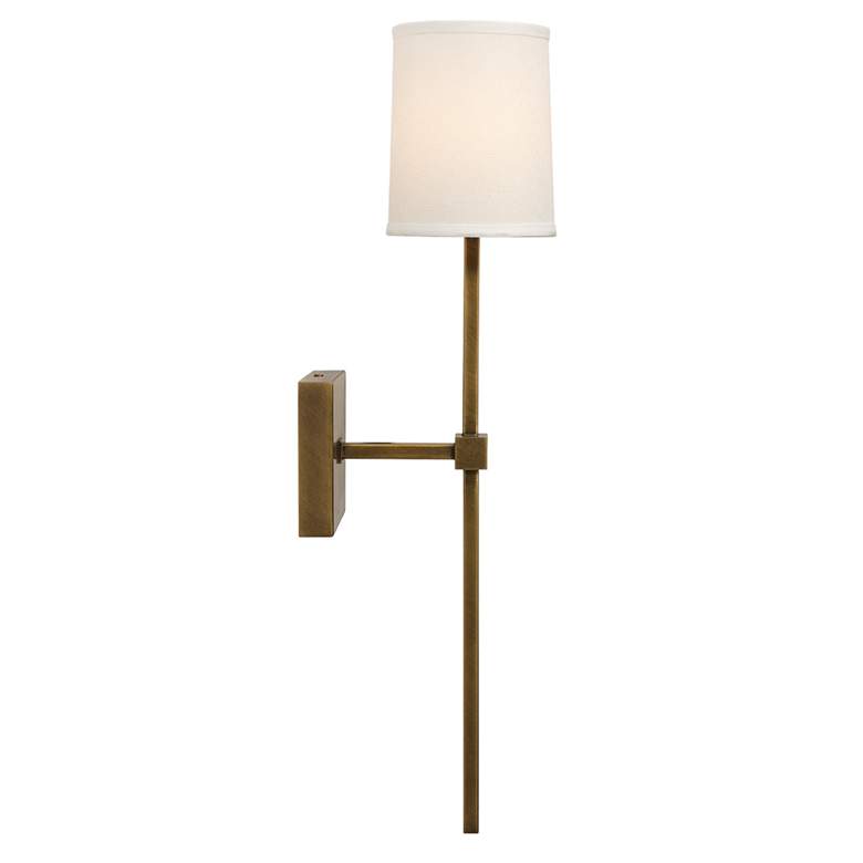 Jamie Young Minerva 24&quot; High Antique Brass Metal Wall Sconce more views
