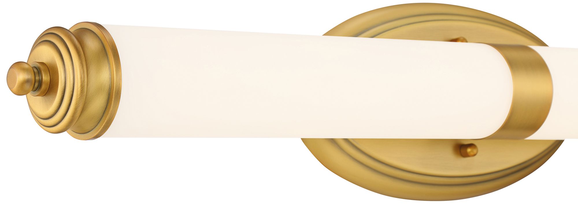 Madison 27 1/4" Wide Brushed Gold Metal Bar LED Bath Light 94X76