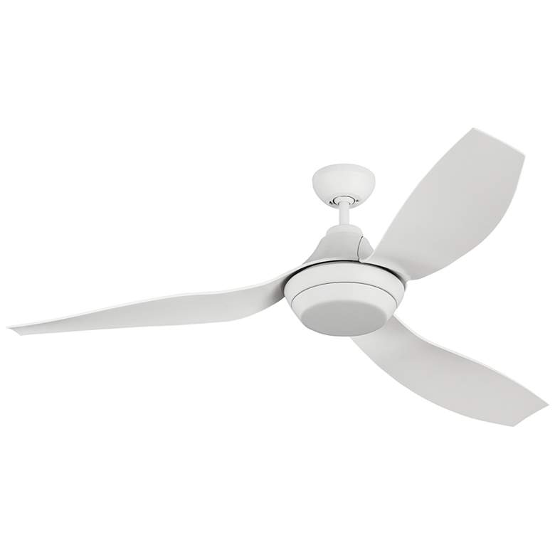 56&quot; Monte Carlo Avvo Matte White Damp Rated LED Ceiling Fan more views