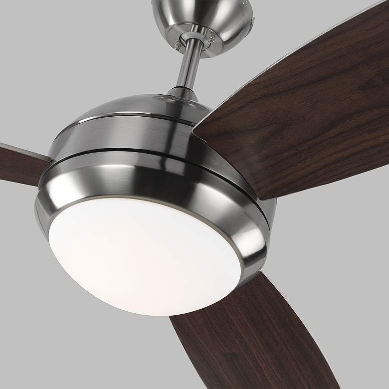 52&quot; Monte Carlo Discus Trio Brushed Steel Damp Rated LED Ceiling Fan more views