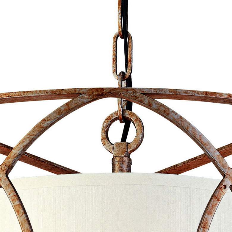 Sausalito 25&quot; Wide Silver Gold Pendant Light more views
