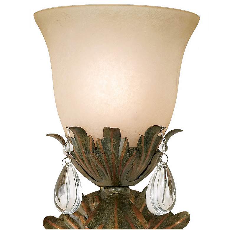 Image 5 Valentina Collection 19 1/2" High Iron Leaf Wall Sconce more views