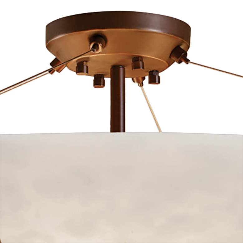 Image 3 Clouds Collection Crossbar 55" Wide Dark Bronze LED Ceiling Light more views