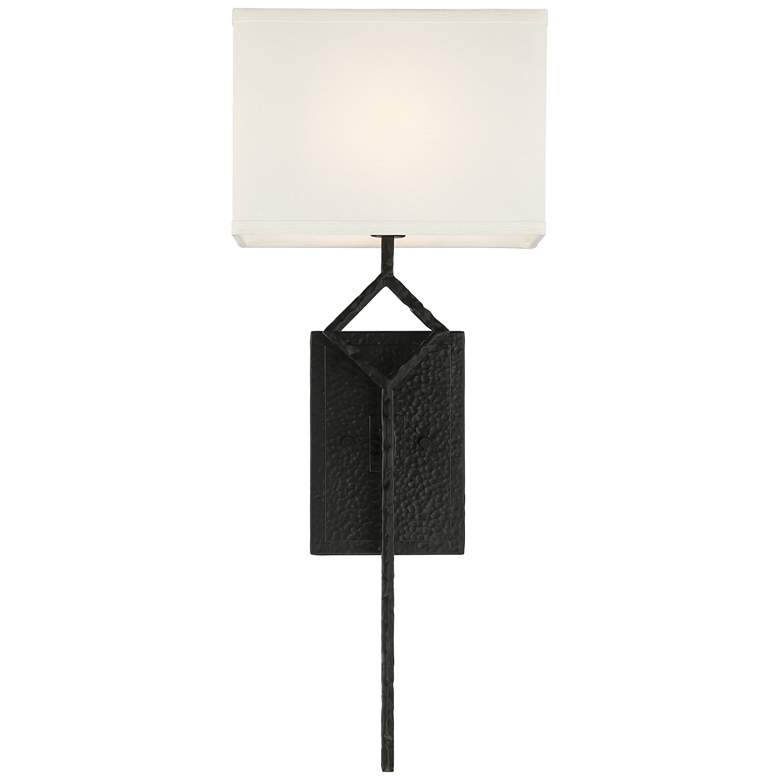 Image 5 Mission 25 1/2" High Matte Black Wall Sconce more views