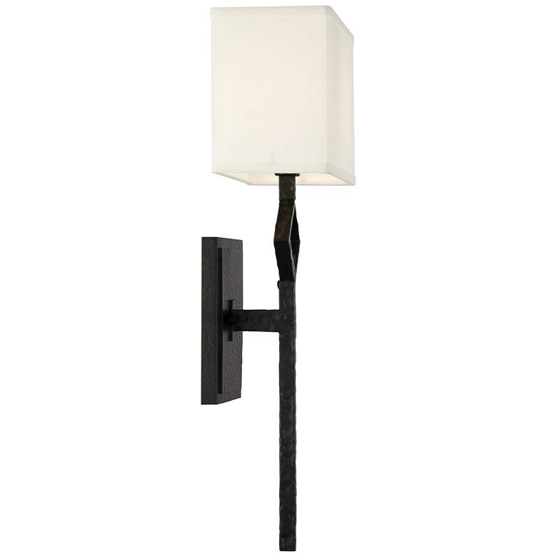 Image 7 Mission 25 1/2" High Matte Black Wall Sconce more views