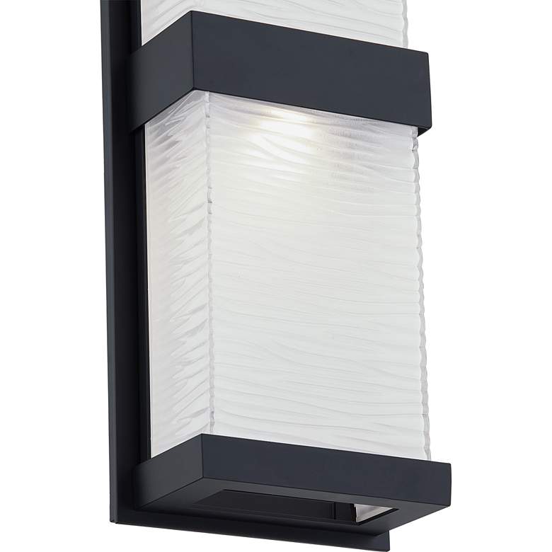 Image 3 Quoizel Celine 18" High Matte Black LED Outdoor Wall Light more views