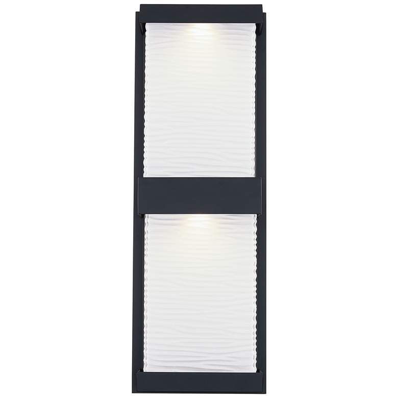 Image 5 Quoizel Celine 18" High Matte Black LED Outdoor Wall Light more views